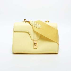 Celine Teen Soft 16 Leather Shoulder Bag, Yellow, WS20034